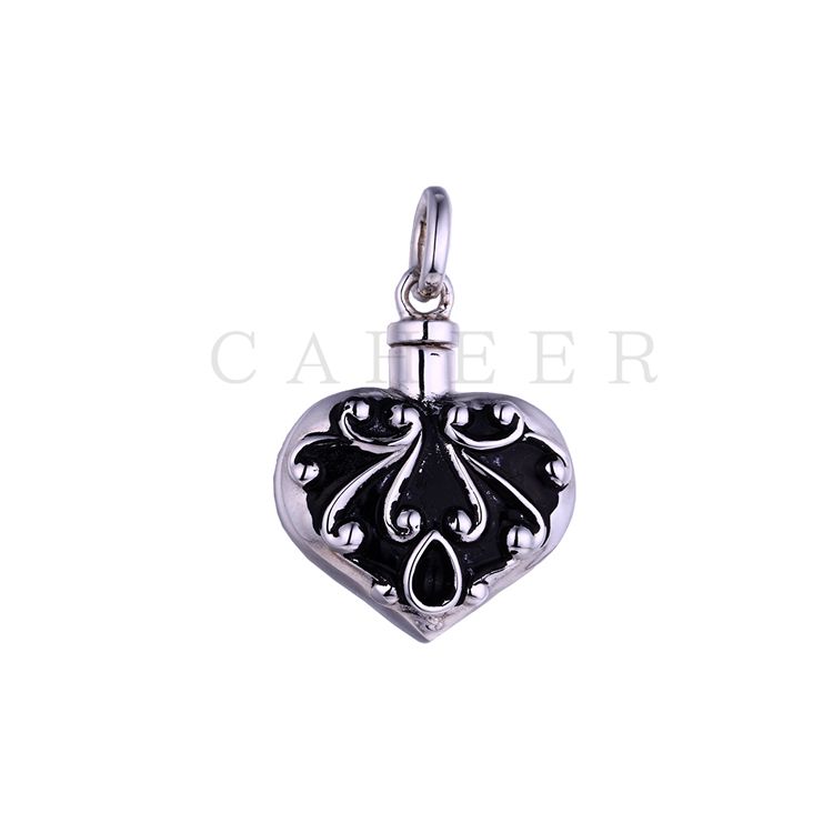 Jewellery Pendant Necklaces Black Heart Pendant K0011P