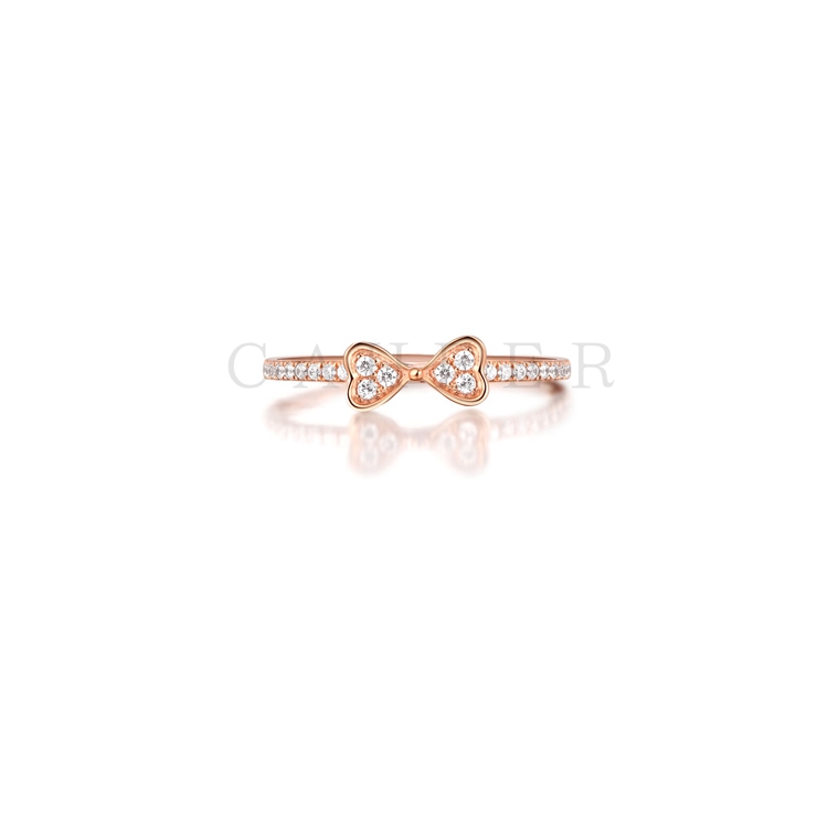 CR1707026 Simple Rose Gold Women Ring