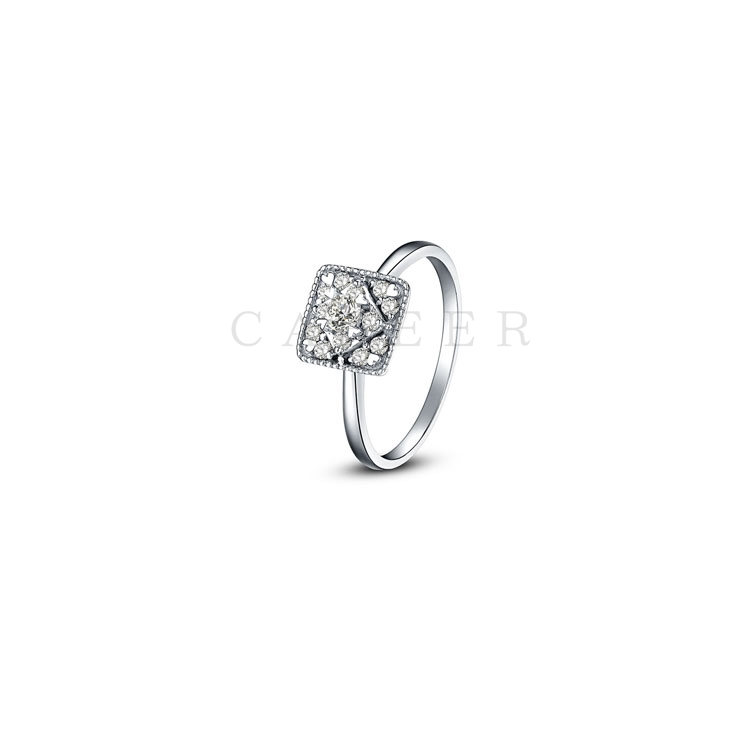 CR1707040 18K White Gold Ring Diamond Wedding Rings Jewelry