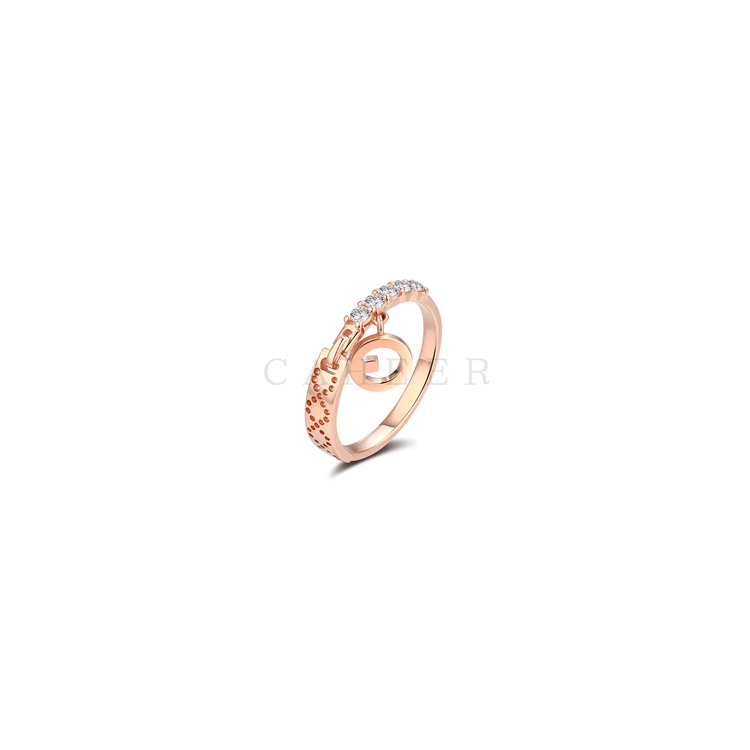 CR1707042 Pretty Single Women Gold Ring Jewelry