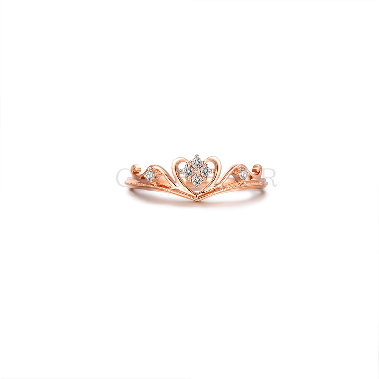 CR1707051 Princess Crown Ring Beautiful Rings Jewelry