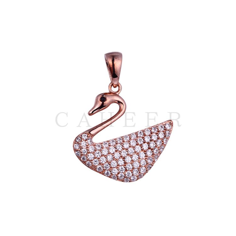 CP1507002 Elegant Swan Pendant Necklace