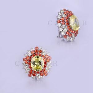 AAA Gemstone Earring 925 Sterling Silver Earring Most Popular Earrings K0004E