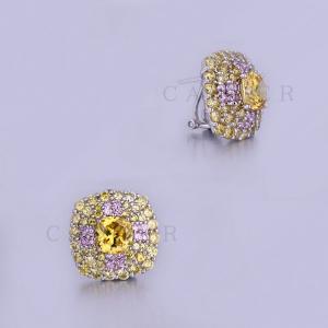 Fancy Gemstone Earring High Quality Factory Luxurious Studs K0014E