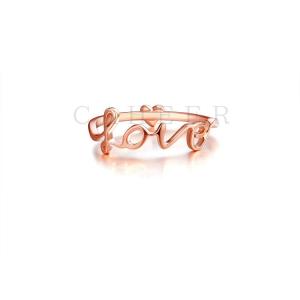 CR1707050 LOVE Letter Girls Ring Silver Jewelry Jewellery