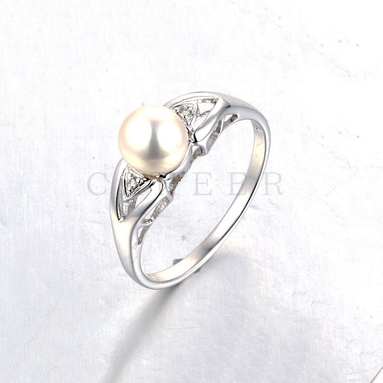 Simple Style Pearl Ring K0109R