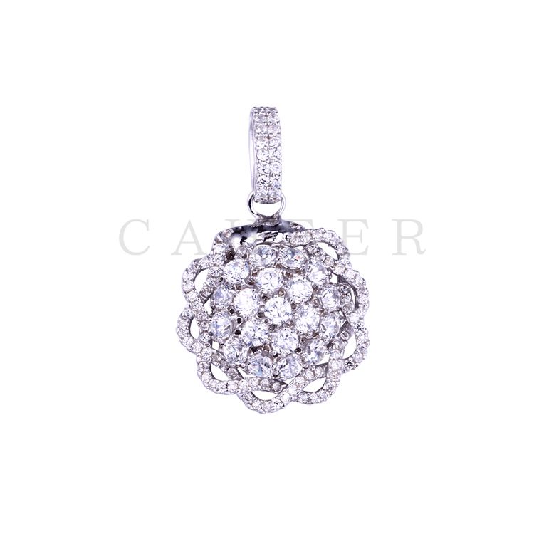 Flower CZ Pendant K0042P