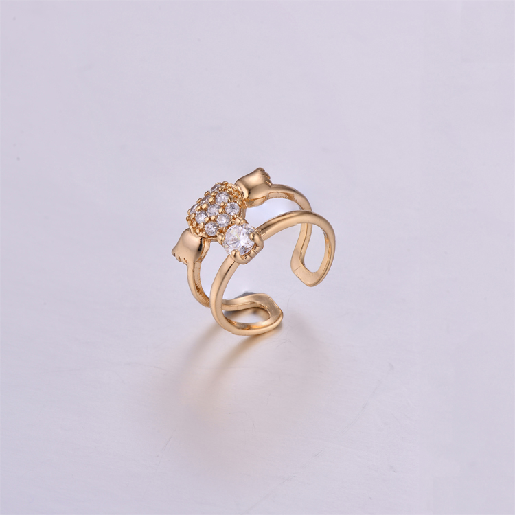 Flying Heart K Gold Ring K0157R