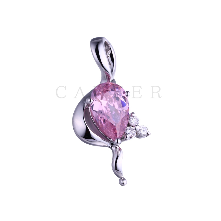 Luxurious Pink CZ Pendant K0059P