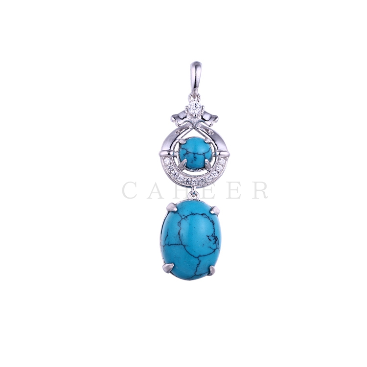 Sapphire CZ Pendant K0069P