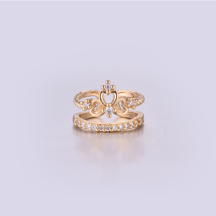 Simple Plating K Gold Girl Ring K0184R