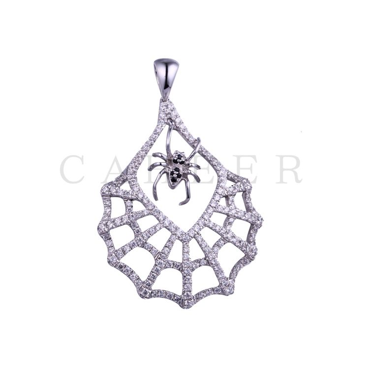 Luxurious Spider Web Pendant K0075P