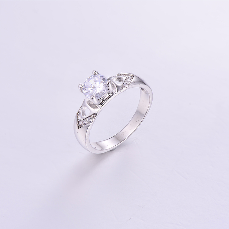 Sparkling Round CZ Ring K0203R