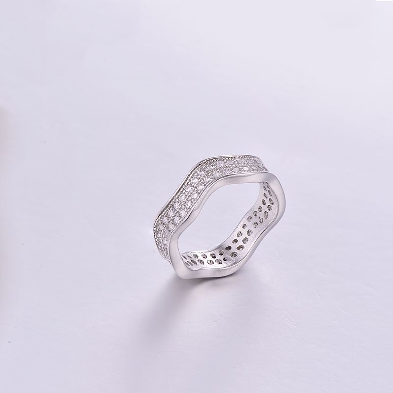 Simple Wave Ring K0282R