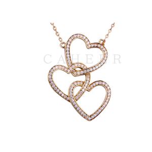 Three Love Zircon Pendant K0034P