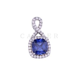 Square CZ Pendant CA0060P