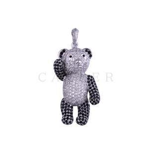 Luxurious Zircon Bear Pendant K0057P