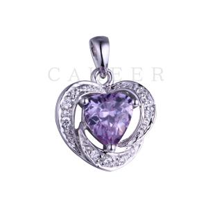 Triangle Amethyst Pendant K0060P