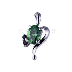 Luxurious Olive CZ Pendant K0064P