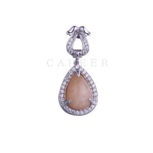 Pear CZ Pendant K0070P