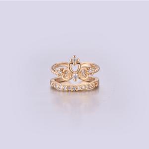 Simple Plating K Gold Girl Ring K0184R