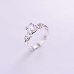 Sparkling Round CZ Ring K0203R