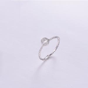 Simple Round CZ Ring K0295R