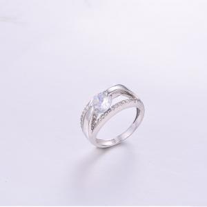 Luxurious Round CZ Ring K0296R