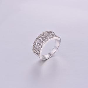 Luxurious Irregular Intensive CZ Ring K0270R