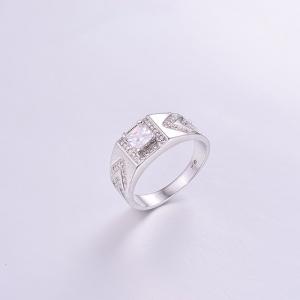 Luxurious Square CZ Mens Ring K0265R