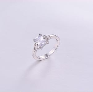 Simple Rectangle CZ Ring K0263R