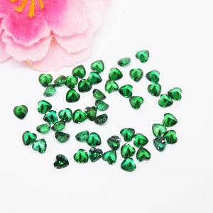 Heart Emerald CZ Synthetic Green Cubic Zirconia for Wax Casting