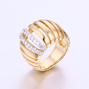CR1607356 18K Dubai Jewelry New Models Fashion Latest Finger Gold Ring Designs