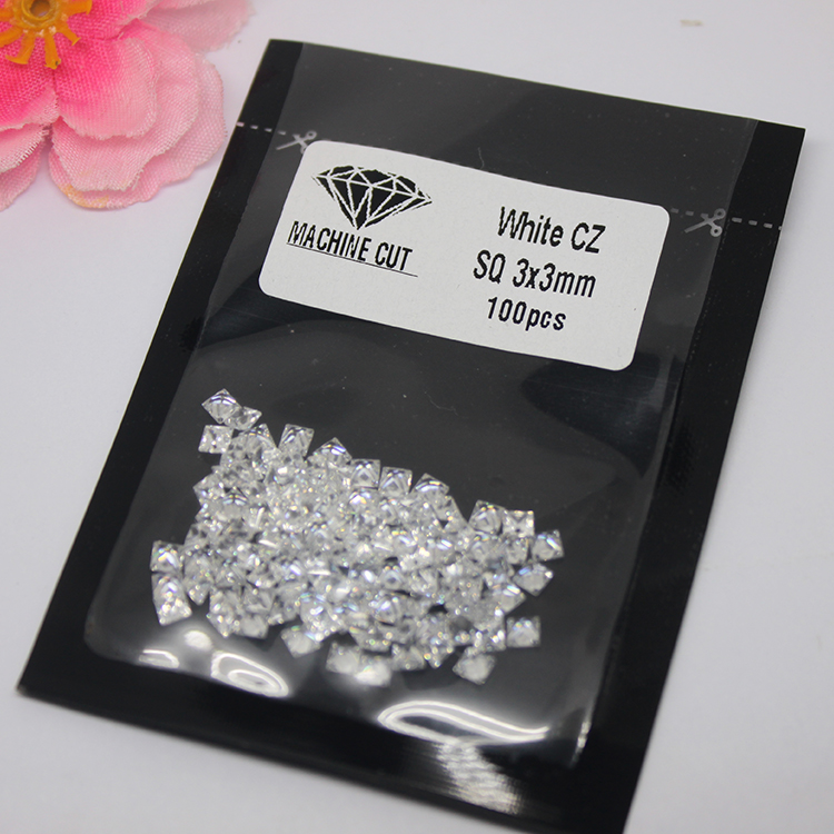 Square White CZ AAA Quality in wholesale Price