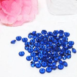 High Temperature Resistant Round Brilliant Cut Nano Blue Sapphire