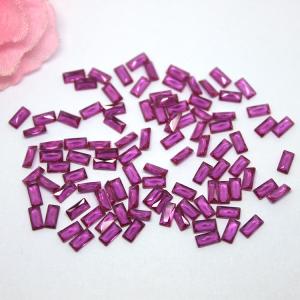 AAA Grade Synthetic Corundum 5# Baguette Ruby