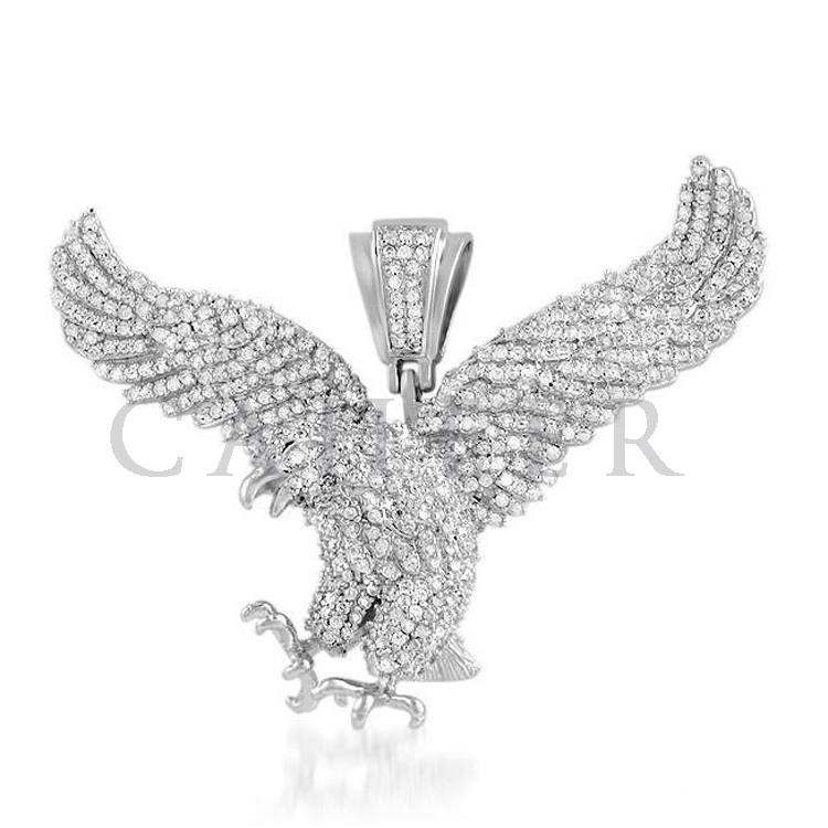 Eagle Men Big Pave CZ Pendant Jewelry